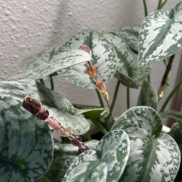 4 Plants Decorations. Beads Plants Unique Decorations. Handmade. Order your set! - Picture 2 of 13